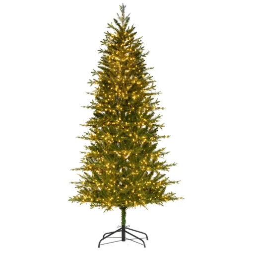 Clearance The Twillery Co. Asheville 7' Green Fir Artificial Christmas Tree With 1800 White Lights