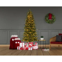 Clearance The Twillery Co. Asheville 7' Green Fir Artificial Christmas Tree With 1800 White Lights