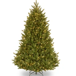 Store Red Barrel Studio Baldrik 6.5' Green Spruce Christmas Tree With 650 Clear/White Lights