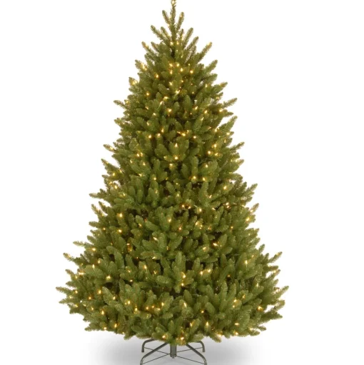 Store Red Barrel Studio Baldrik 6.5' Green Spruce Christmas Tree With 650 Clear/White Lights