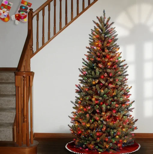 Hot Red Barrel Studio Baldrik 9' Lighted Artificial Fraser Fir Christmas Tree - Stand Included