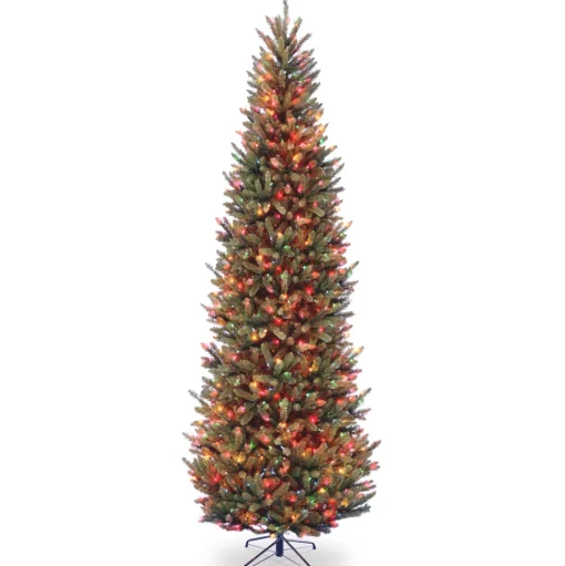 Hot Red Barrel Studio Baldrik 9' Lighted Artificial Fraser Fir Christmas Tree - Stand Included