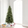 Clearance The Holiday Aisle Beardstown Fir 7.5' Green Artificial Slim Christmas Tree With 585 Led Warm White Lights