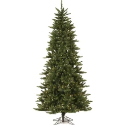 Clearance The Holiday Aisle Beardstown Fir 7.5' Green Artificial Slim Christmas Tree With 585 Led Warm White Lights