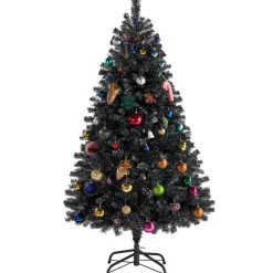 Outlet The Holiday Aisle Black Spruce Feather Christmas Tree With 300 Lights