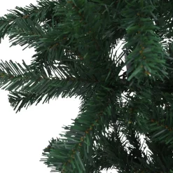 Fashion The Holiday Aisle Christmas Tree Decoration Upside-Down Artificial Tree With Leds Green