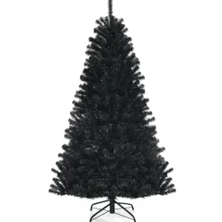 Best Sale Costway 72'' H Black Pine Cashmere Christmas Tree With 250 Led Lights
