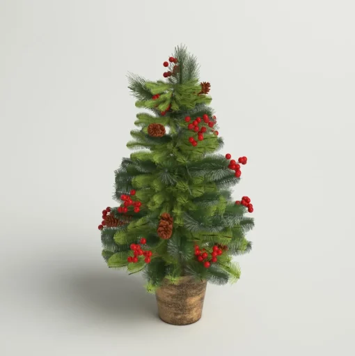 Online Three Posts Crestwood 2' H Green Artificial Spruce Christmas Tree With 35 Lights