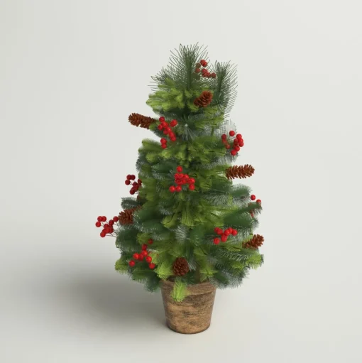 Online Three Posts Crestwood 2' H Green Artificial Spruce Christmas Tree With 35 Lights