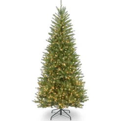 Clearance The Holiday Aisle Dunhill Fir 6'6'' H Slender Green Realistic Artificial Fir Christmas Tree With 500 Lights