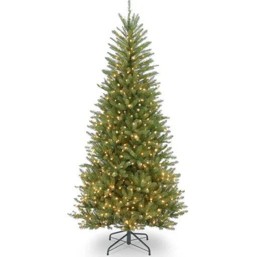 Clearance The Holiday Aisle Dunhill Fir 6'6'' H Slender Green Realistic Artificial Fir Christmas Tree With 500 Lights