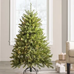 Outlet The Holiday Aisle Dunhill Fir Lighted Artificial Fir Christmas Tree