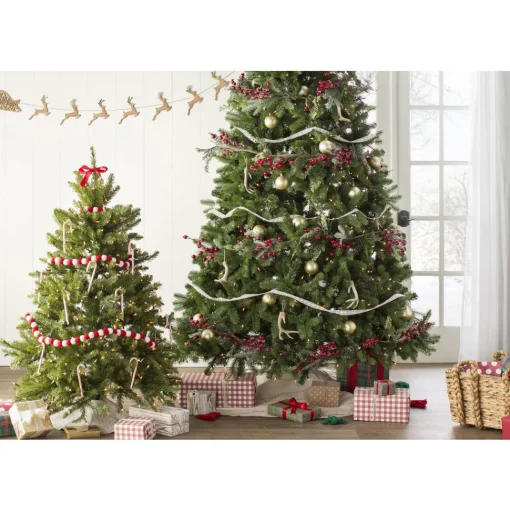 Outlet The Holiday Aisle Dunhill Fir Lighted Artificial Fir Christmas Tree