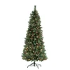 Outlet Three Posts Easy Stow 6' 6" H Green Realistic Artificial Pine Cashmere Christmas Tree 300 Led Lights