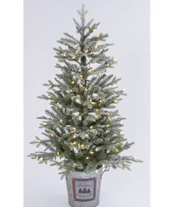 Fashion The Holiday Aisle Electric 4' Green Pine Artificial Christmas Tree With 100 Clear/White Lights