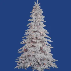 Hot The Holiday Aisle Flocked White Spruce Artificial Christmas Tree