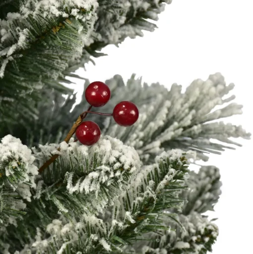 Cheap The Holiday Aisle 4-Foot Pre-Lit And Flocked Artificial Christmas Tree With Decorative Berries And 50 Lights