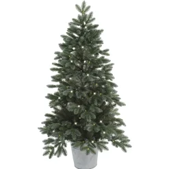 Shop Sand & Stable Frankie 35.4" Realistic Green Artificial Spruce Christmas Tree With 100 Lights