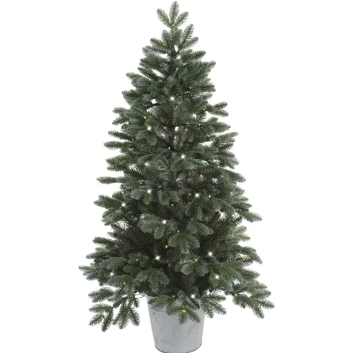 Shop Sand & Stable Frankie 35.4" Realistic Green Artificial Spruce Christmas Tree With 100 Lights