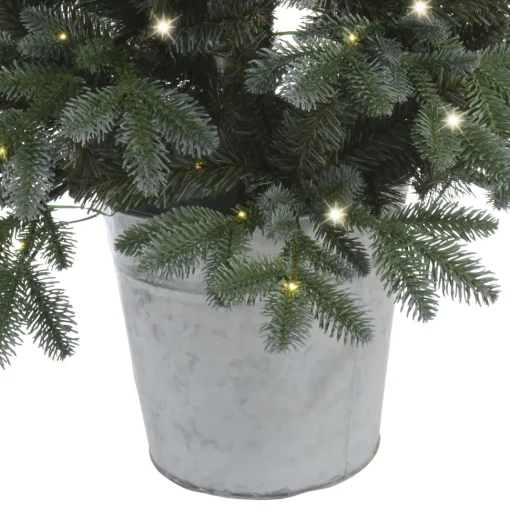 Shop Sand & Stable Frankie 35.4" Realistic Green Artificial Spruce Christmas Tree With 100 Lights