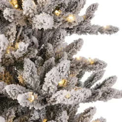 Online The Twillery Co. 9Ft Flocked Fir Artificial Christmas Tree With 650 Warm White Lights