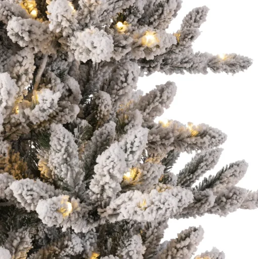 Online The Twillery Co. 9Ft Flocked Fir Artificial Christmas Tree With 650 Warm White Lights