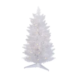 Shop The Holiday Aisle 2Ft. White Artificial Pine Christmas Tree With 50 Led Lights