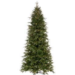 Sale The Holiday Aisle Girace 5' 6" H Slender Green Realistic Artificial Fir Christmas Tree With 700 Led Lights