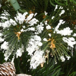 Cheap The Holiday Aisle Glittery Green Artificial Pine Flocked Christmas Tree Pinecones