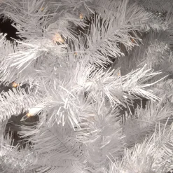 Shop Hashtag Home Glittery White Artificial Fir Christmas Tree With Lights