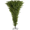 Clearance The Holiday Aisle Green American Upside Down Artificial Unique Tree