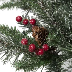 Clearance The Holiday Aisle Green Artificial Christmas Tree With 100 Clear/White Lights