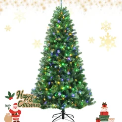 New The Twillery Co. Green Cashmere Christmas Tree With Led Lights