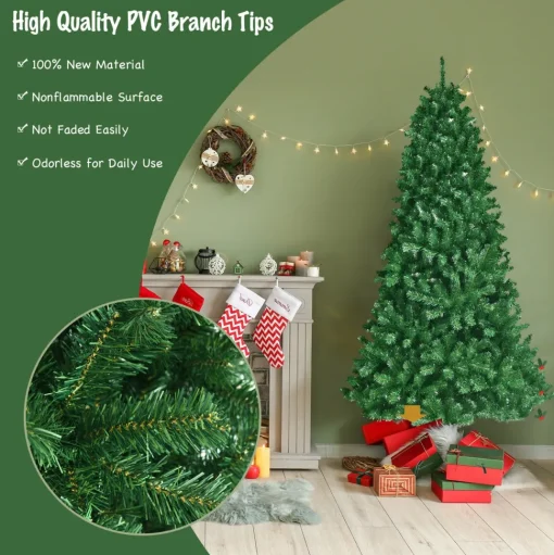 New The Twillery Co. Green Cashmere Christmas Tree With Led Lights