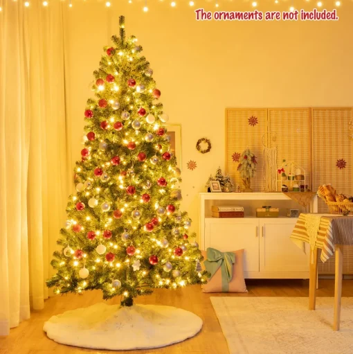 New The Twillery Co. Green Cashmere Christmas Tree With Led Lights