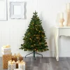 Best Sale The Holiday Aisle Green Fir Artificial Christmas Tree With Clear Lights