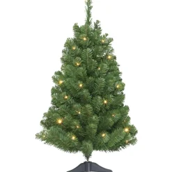 Outlet The Holiday Aisle Green Fir Artificial Christmas Tree With Colored & Clear Lights