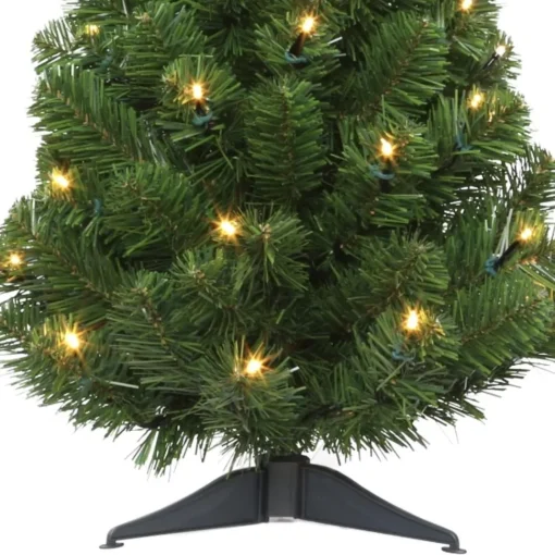 Outlet The Holiday Aisle Green Fir Artificial Christmas Tree With Colored & Clear Lights