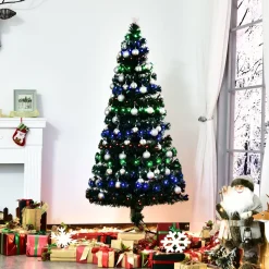 Sale The Holiday Aisle Green Fir Artificial Christmas Tree With 280 Multi-Colored Lights