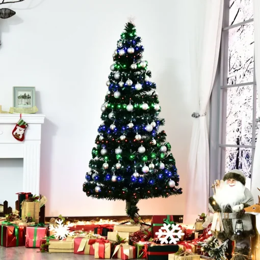 Sale The Holiday Aisle Green Fir Artificial Christmas Tree With 280 Multi-Colored Lights