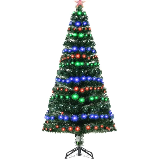 Sale The Holiday Aisle Green Fir Artificial Christmas Tree With 280 Multi-Colored Lights
