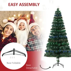 Sale The Holiday Aisle Green Fir Artificial Christmas Tree With 280 Multi-Colored Lights