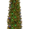 Sale Mercury Row Green Fir Artificial Christmas Tree With Color + Clear Lights