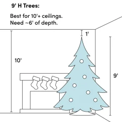Sale Mercury Row Green Fir Artificial Christmas Tree With Color + Clear Lights