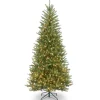 Best Sale The Holiday Aisle Green Fir Artificial Christmas Tree With Clear/White Lights