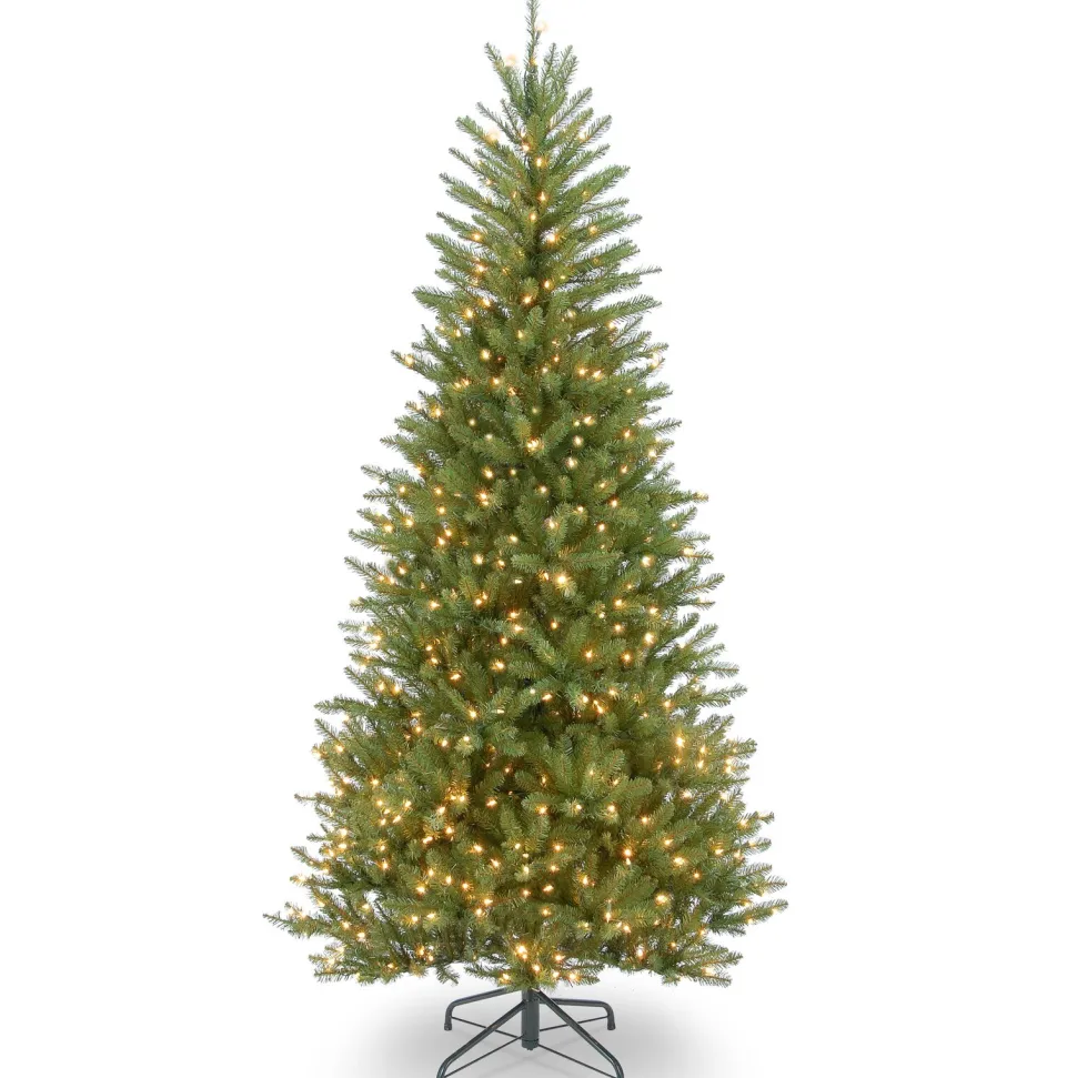 Best Sale The Holiday Aisle Green Fir Artificial Christmas Tree With Clear/White Lights