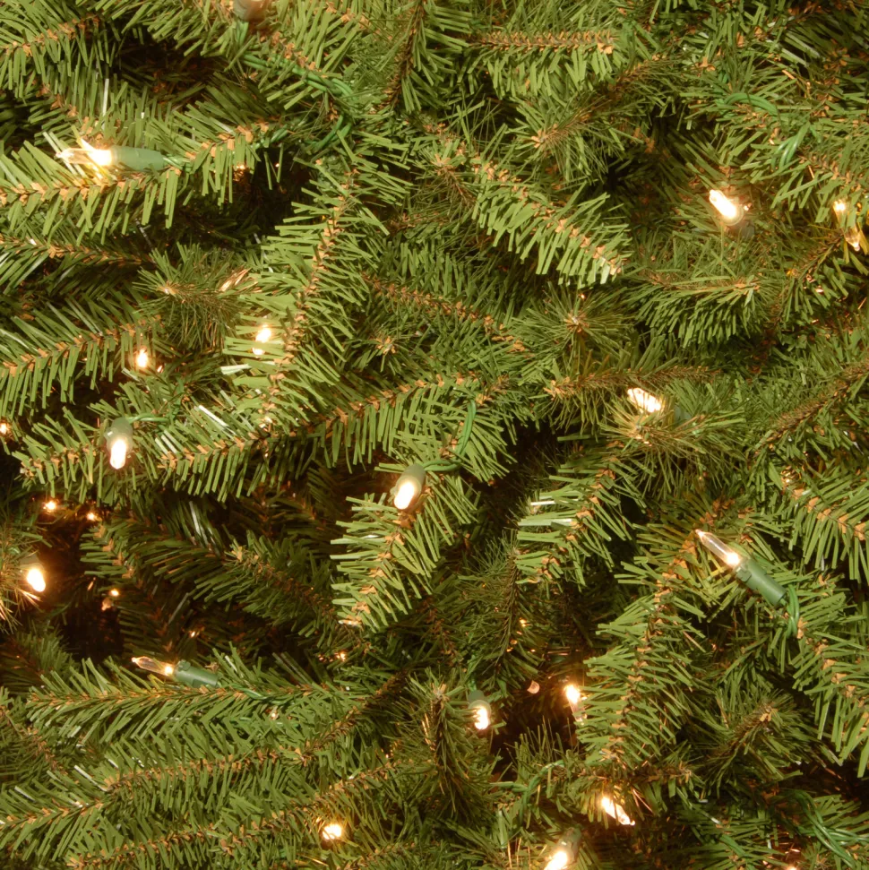 Best Sale The Holiday Aisle Green Fir Artificial Christmas Tree With Clear/White Lights