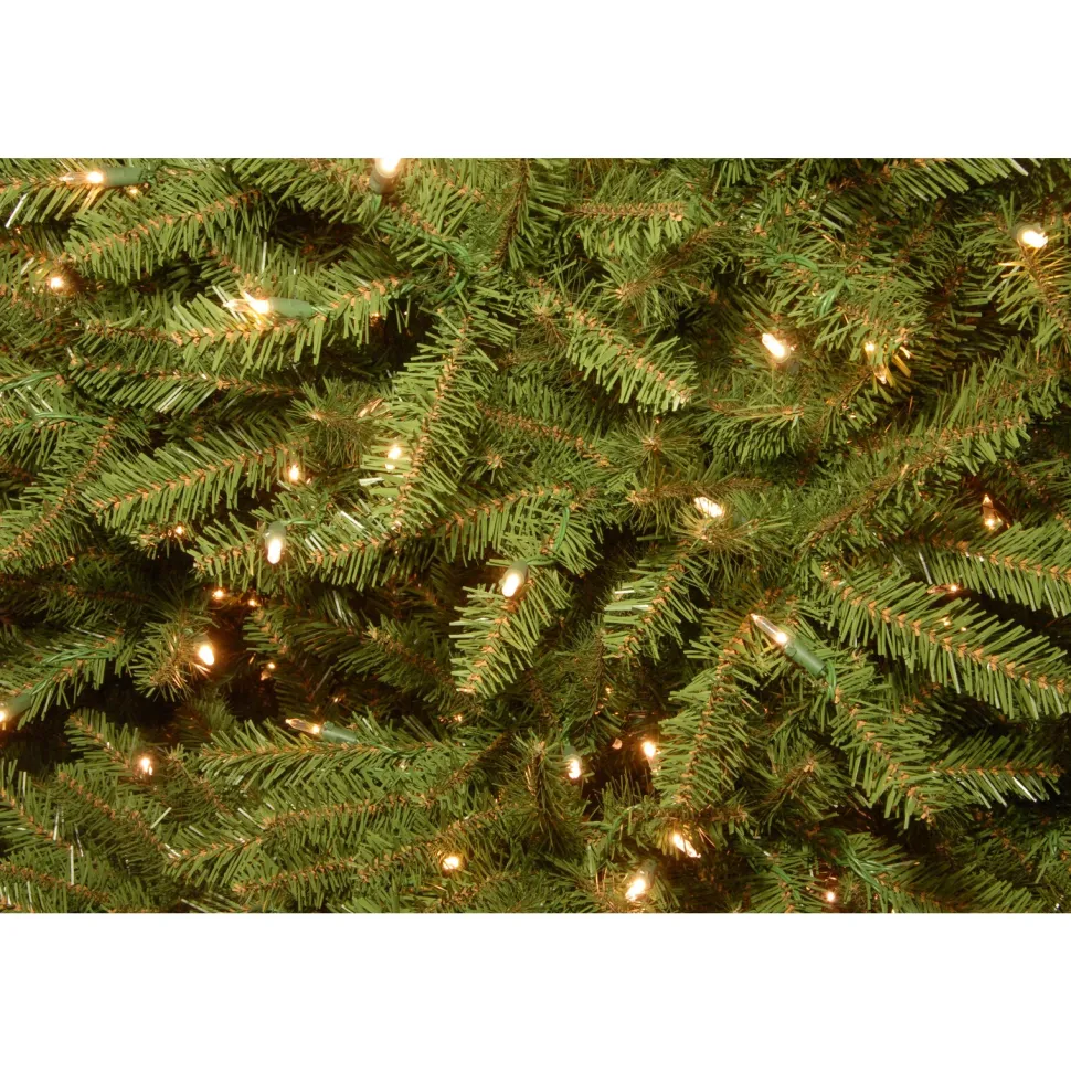Best Sale The Holiday Aisle Green Fir Artificial Christmas Tree With Clear/White Lights