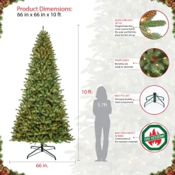 Online Andover Mills Green Fir Christmas Tree With Lights