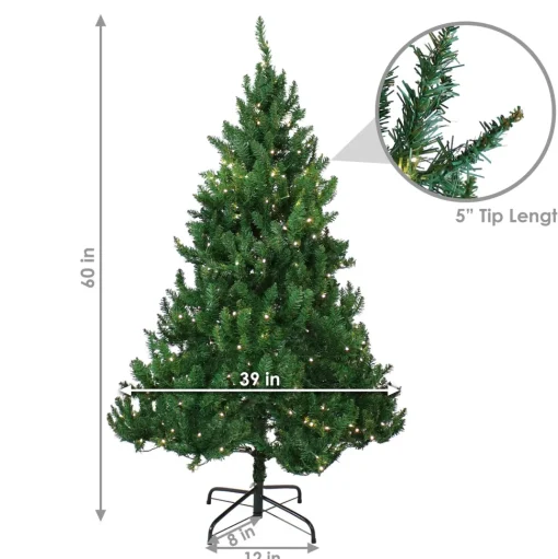 Hot The Holiday Aisle Green Fir Christmas Tree With Led Lights